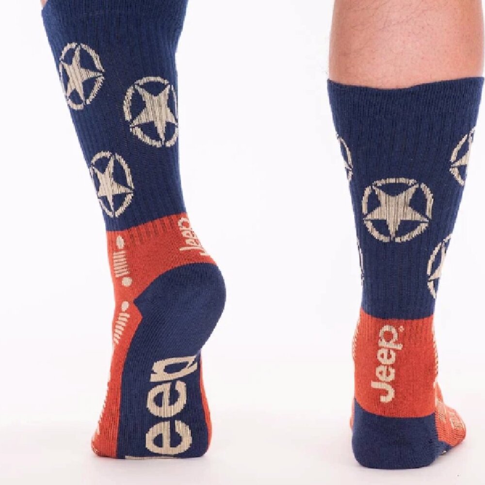 Jeep Old Patriot Crew Athletic Crew Socks - NEW Fast Ship